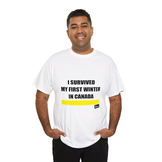I SURVIVED MY FIRST WINTER - WHITE T-SHIRT